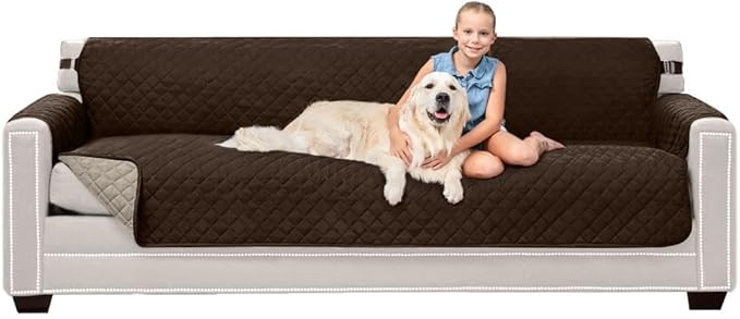 Sofa Shield® Couch Slip Covers for Dogs, Reversible Furniture Protector
