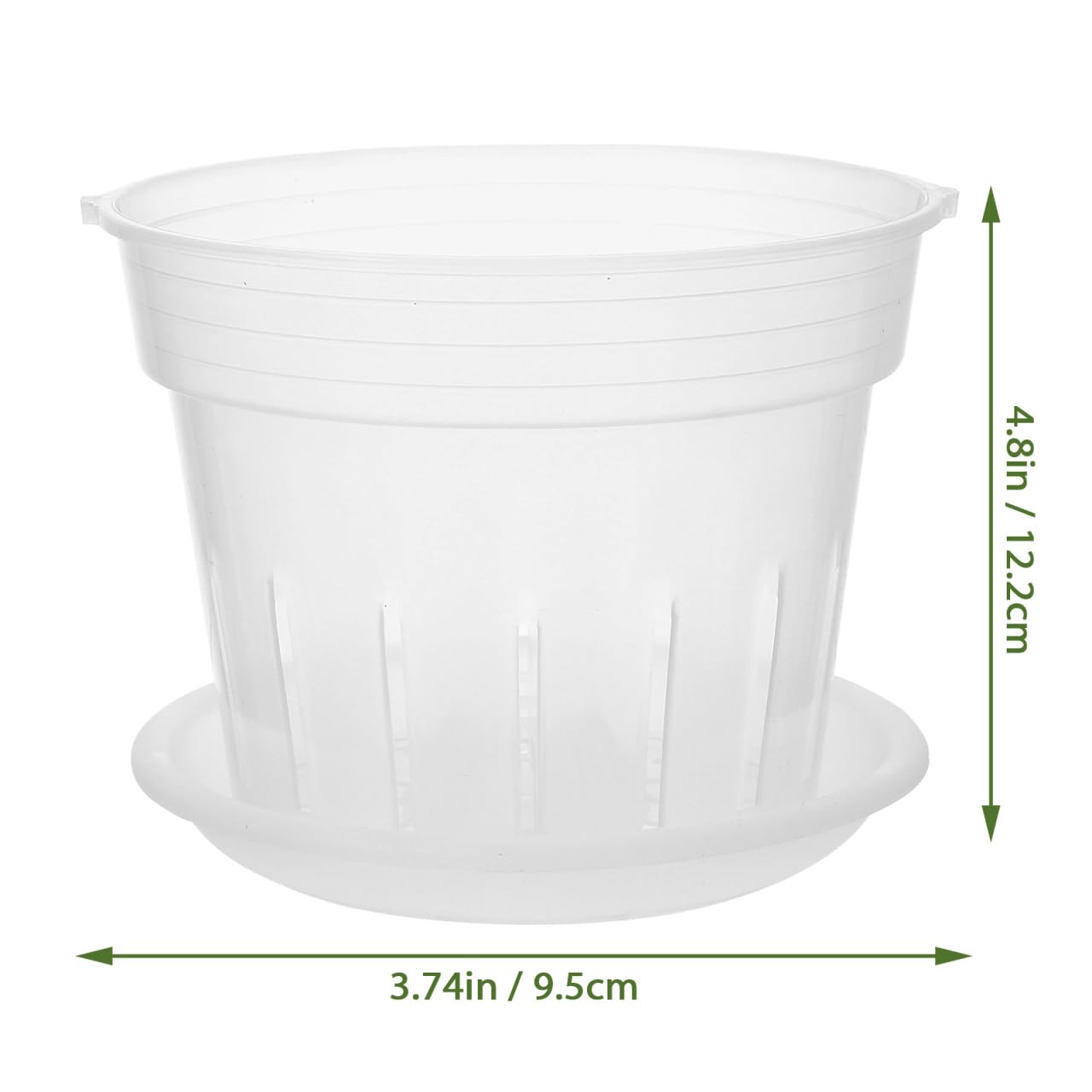 Happyyami 2 Sets Phalaenopsis Hard Planting Cup Large Orchid Pot Orchid Pot 8 inches Hanging pots houseplant pots Clear vases Indoor Plants Creative Plastic Flowerpots Gardening Plant Pot