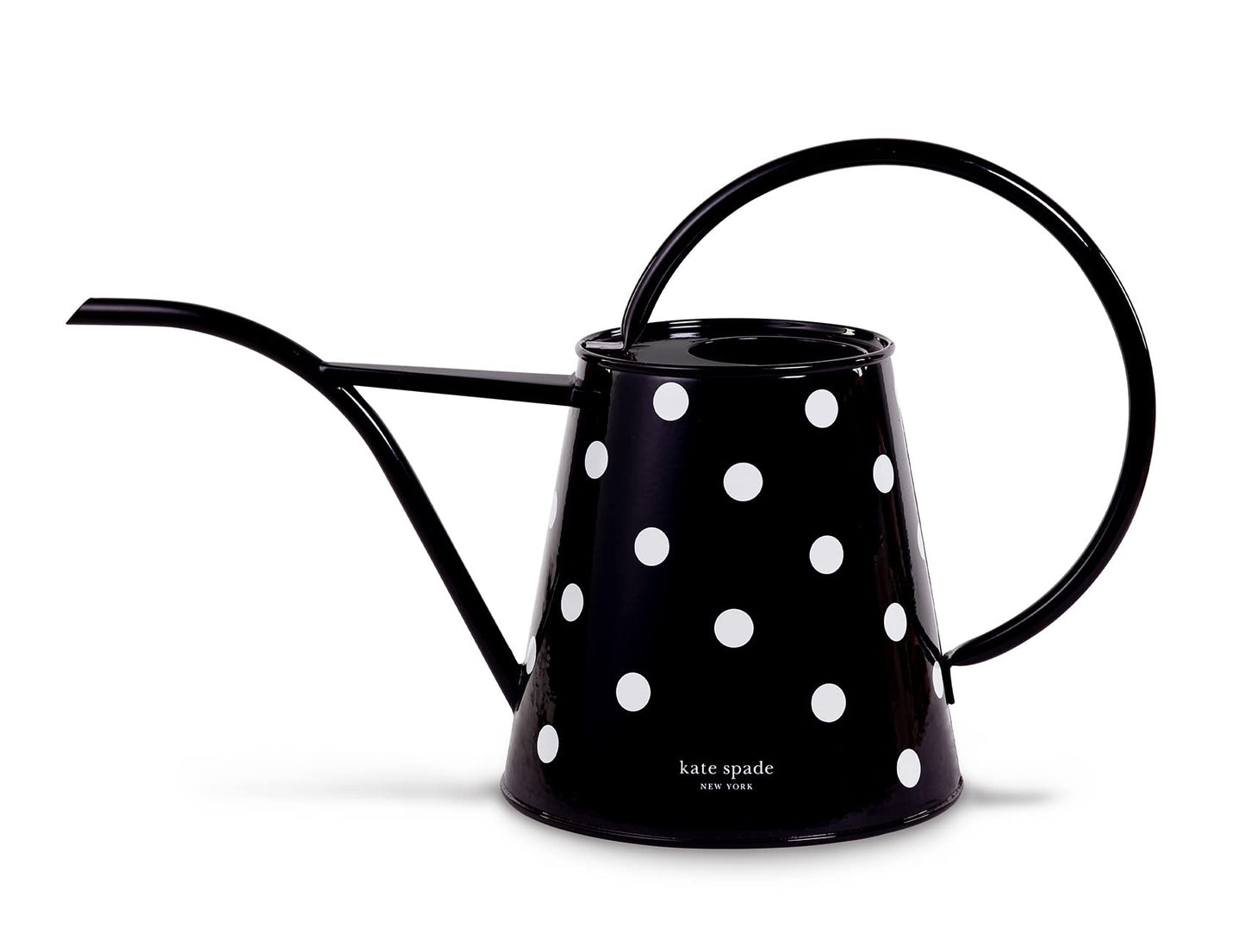 Kate Spade New York 2.5 Liter Indoor Watering Can, Metal Watering Can for House Plants, Cute Gardening Tool for Women, Picture Dot