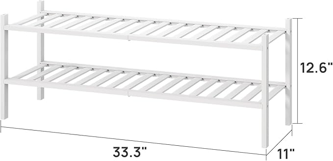 viewcare Long Shoe Rack for Entryway, Shoe Organizer for Hallway Closet