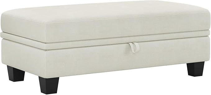 Belffin Fabric Large Ottoman
