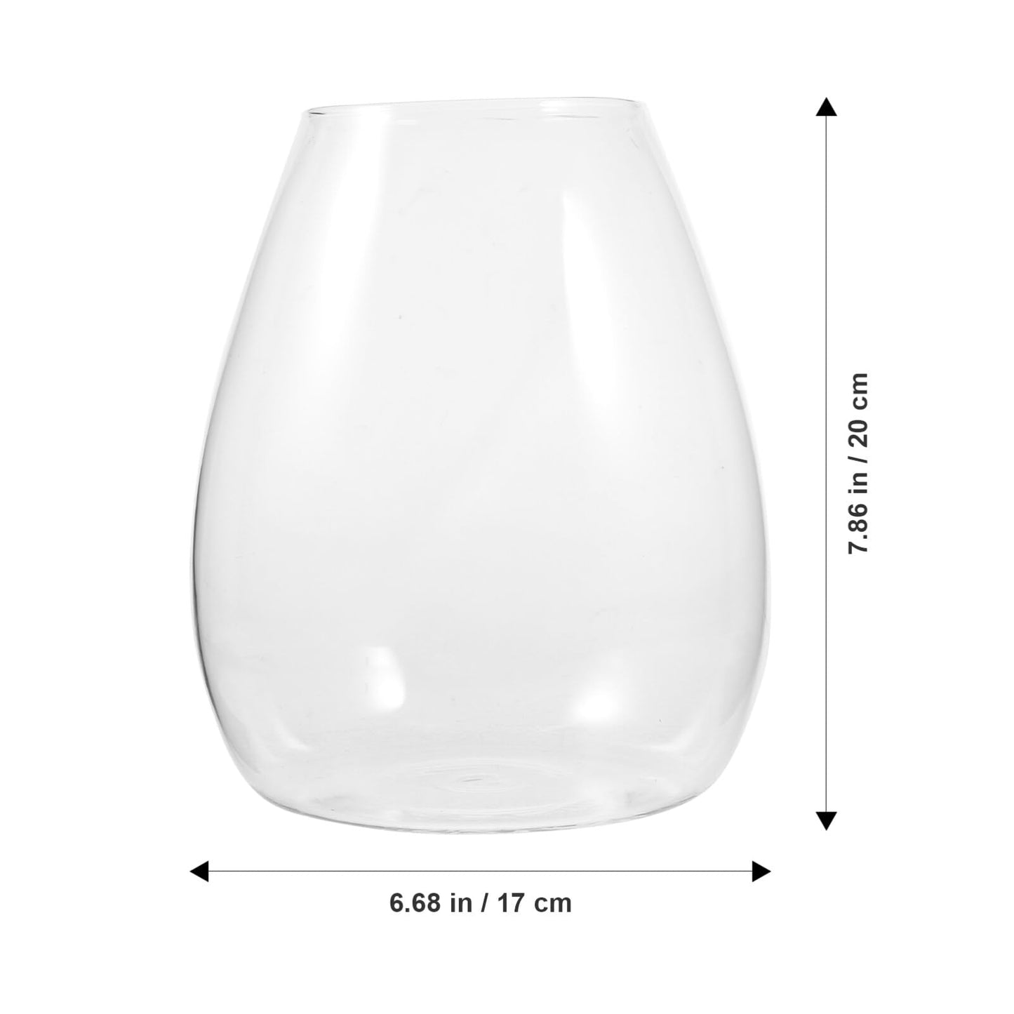 VOSAREA Plant Terrarium Glass Bottle for DIY Micro Landscape Compact Succulent Holder for Home Office and Garden Decor Creative Design