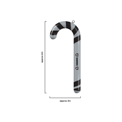 FOCO Las Vegas Raiders NFL 12 Pack Candy Cane Ornament Set