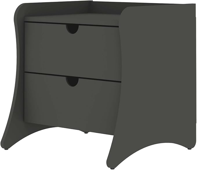 Eco Friendly Nightstand in Charcoal Gray Made from Sustainable Materials