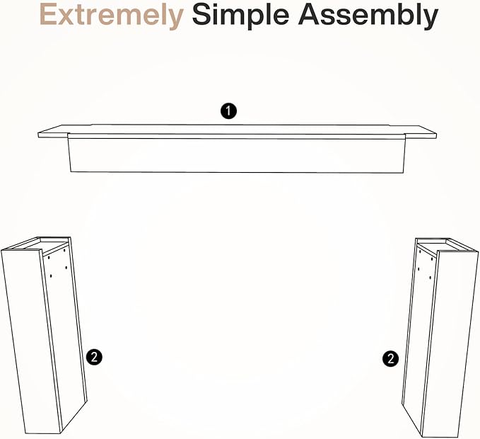Tribesigns 63-Inch Solid Wood Console Sofa Table, Farmhouse Long Entryway Table