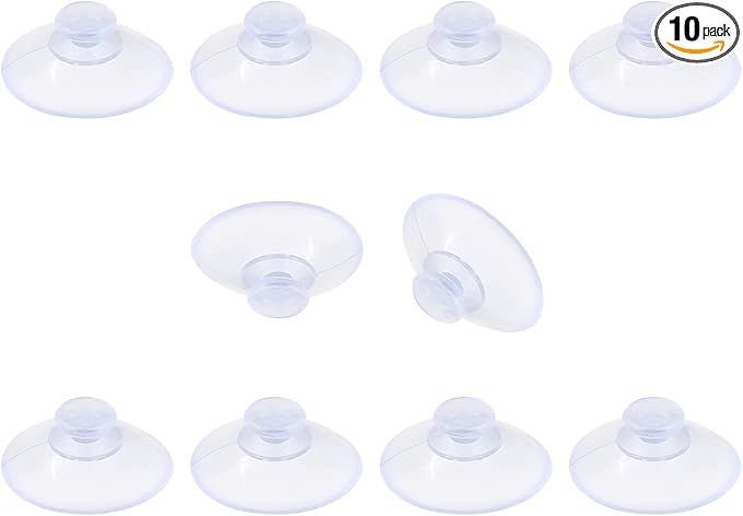 10 Pack Glass Table Suction Cups - 20mm Rubber Suckers