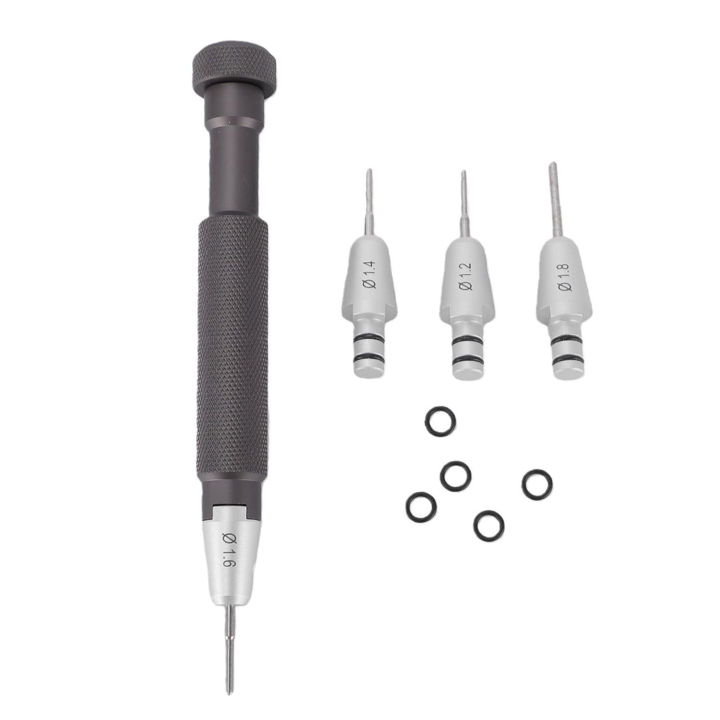 Leftwei Watch Screwdriver Set T Handle Stainless Steel Professional Jewelers Screwdriver Set Non Slip with 1.2 1.4 .8mm Bits for Watchmaker Precision Repair Tool Kit