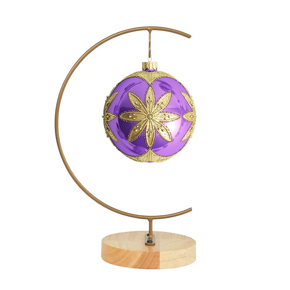 CXLE Ornament Display Stand - Iron Pothook Stand for Hanging Glass Globe, Air Plant Terrarium, Witch Ball, Christmas Ornament and Home Wedding Decoration
