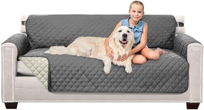 Sofa Shield® Couch Slip Covers for Dogs, Reversible Furniture Protector