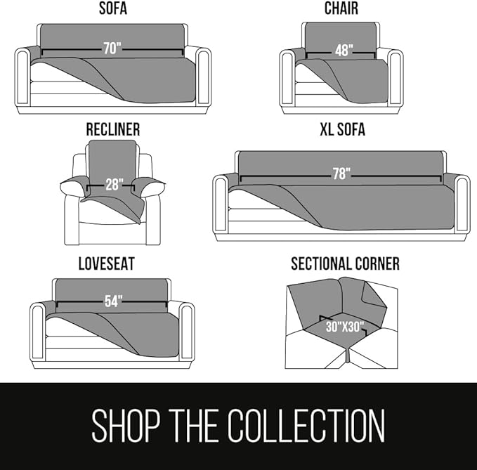 Sofa Shield® Couch Chaise Covers