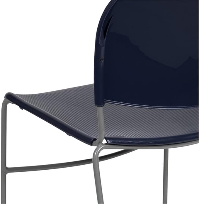 Flash Furniture HERCULES Series 880 lb. Capacity Navy Ultra-Compact Stack Chair