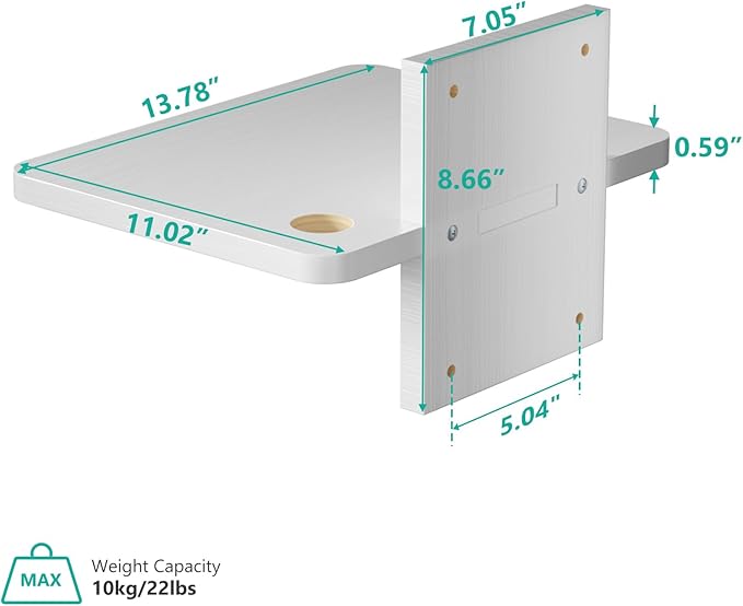 WALI Floating TV Shelf, 1 Tier Projector Shelf
