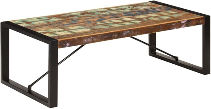 Coffee Table 47.2"x23.6"x15.7" Solid Reclaimed Wood, End Tables, Living Table