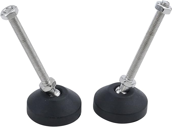 Antrader 4Pcs M8x50mm Adjustable Furniture Glides Anti-Skid Reinforced Nylon