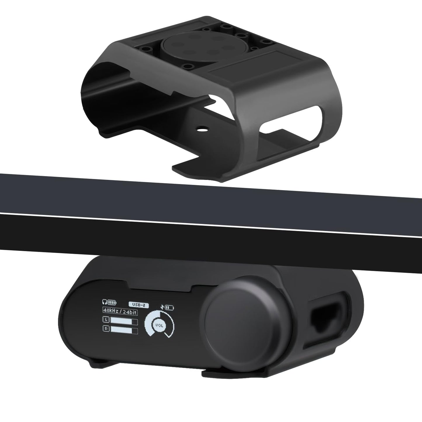 Under Desk Mount Holder for SteelSeries Arctis Nova Pro Wireless Base Station–Arctis Pro Wireless NOVA Magnetic Mount Secretlab MAGNUS Version ,Headphone Hanger Stand for Arctis Nova Pro Wireles