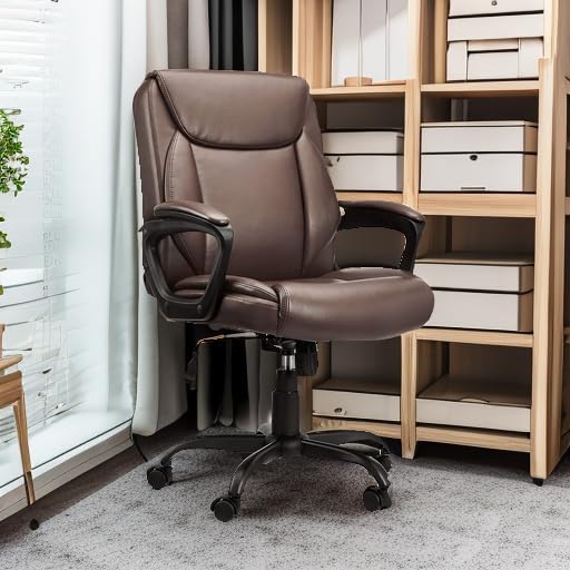 Amazon Basics Classic Puresoft PU Padded Mid-Back Office Chair