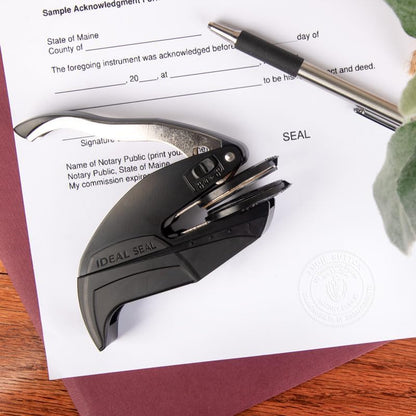 Georgia Round Notary Embosser | Official State Embosser | Official Seals | Meets State Specifications (Georgia, Round Embosser)