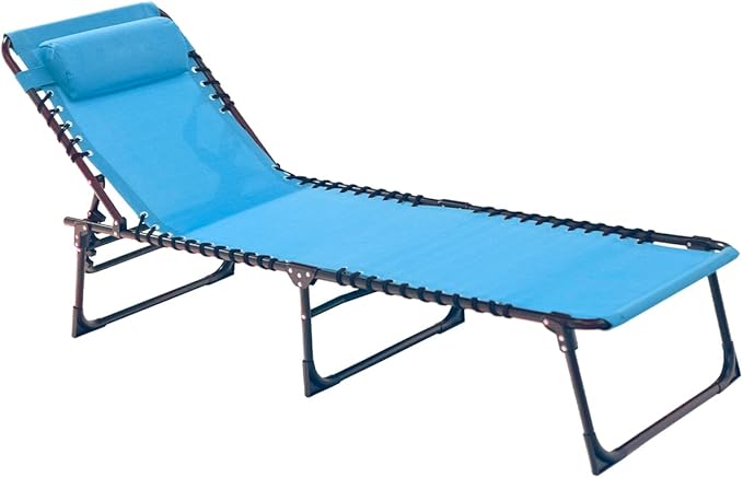 Patio Lounge Chair Folding Chaise Bed