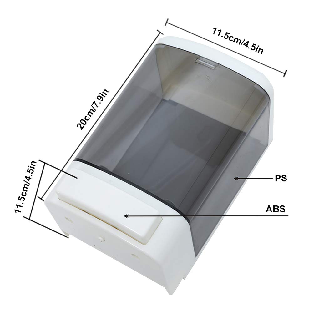 Evhome Manual Soap Dispenser Kitchen Bathroom Wall Mounted Commercial Soap Dispenser for Liquid Containers Shampoo Gel Chamber Plastic - (33.8 oz) 1000ml