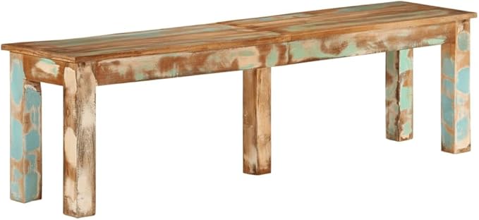 vidaXL Bench 160x35x46 cm Solid Reclaimed Wood