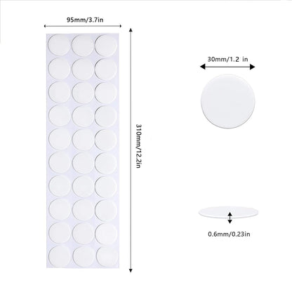 Adhesive Stick dots Two-Sided Sided Mounting Putty Stick Tack for Wall Hanging Crafts Balloons Festival Party Decorations,Clean Removable(1.2"*1.2"-210)