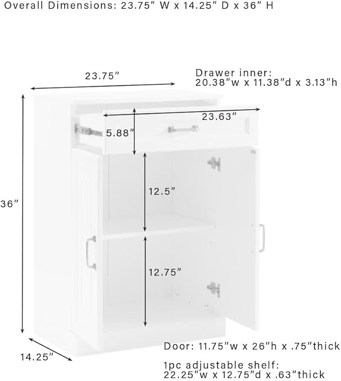 Crosley Furniture Stanton Pantry Storage Cabinet