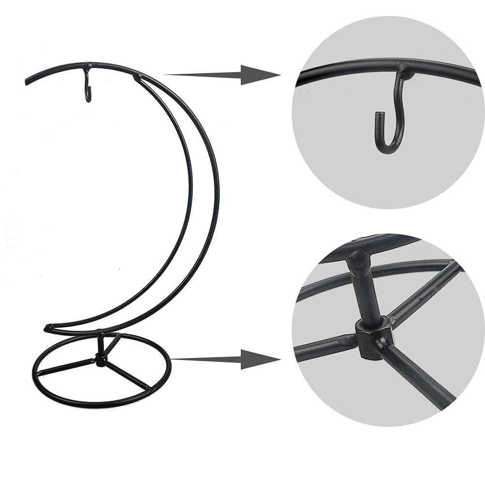 YY YEARCHY Ornament Display Stand Iron Pothook Stand for Hanging Globe Air Plant Terrarium, Witch Ball, Christmas Ornament and Home Wedding Decoration(10.63*4.88, 1PCS)