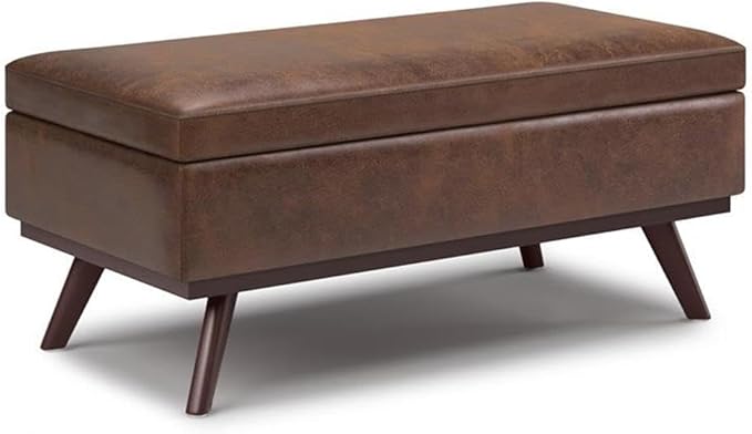 SIMPLIHOME Owen Lift Top Coffee Table Storage Ottoman