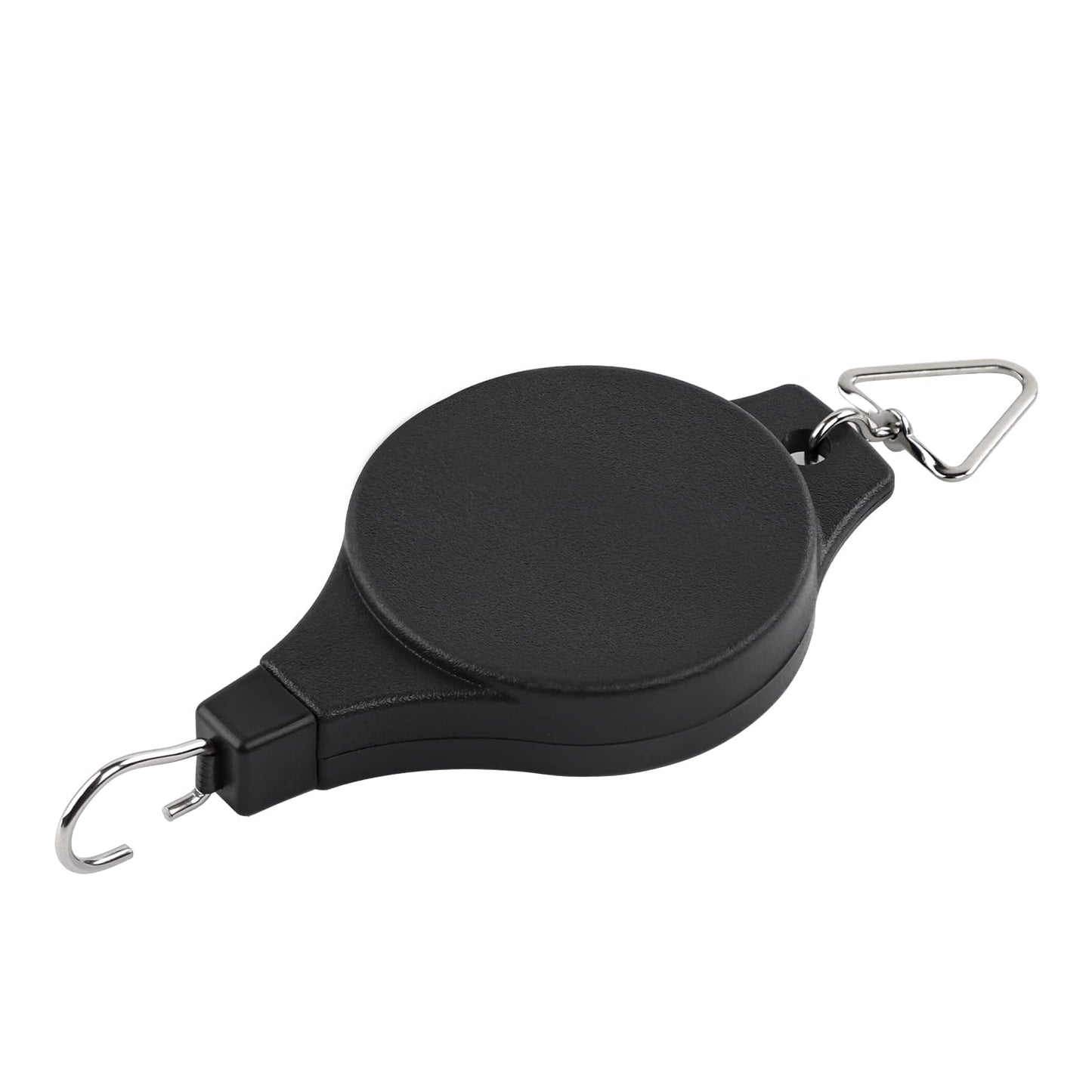 DEWEL 2 Pack Plant Hook Pulley Retractable Plant Hanger for Hanging Garden Plants, Flower Baskets, Flowerpots and Birds Feeder in Adjustable Height, Black