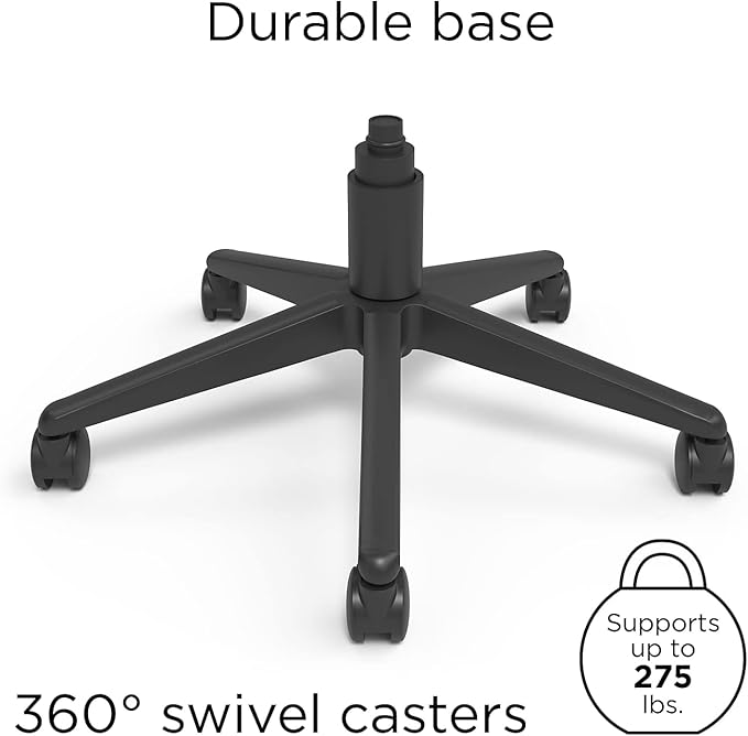 STAPLES Kroy Ergonomic Task Chair, Lumbar Support, Adjustable Height