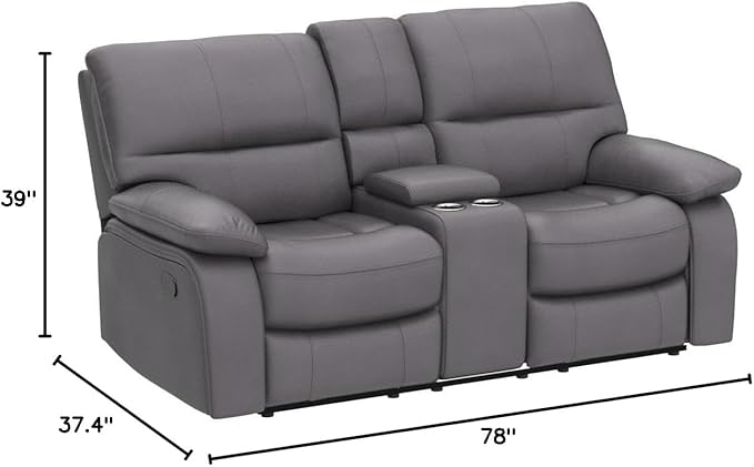 Betsy Furniture Microfiber Reclining Sofa Couch Set Living Room Set 8007