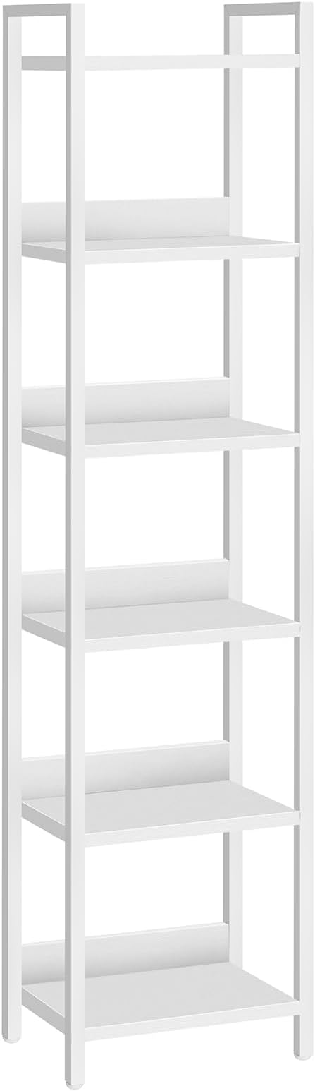 MAHANCRIS Bookshelf, 6-Tier Bookcase, Standing Book Shelf