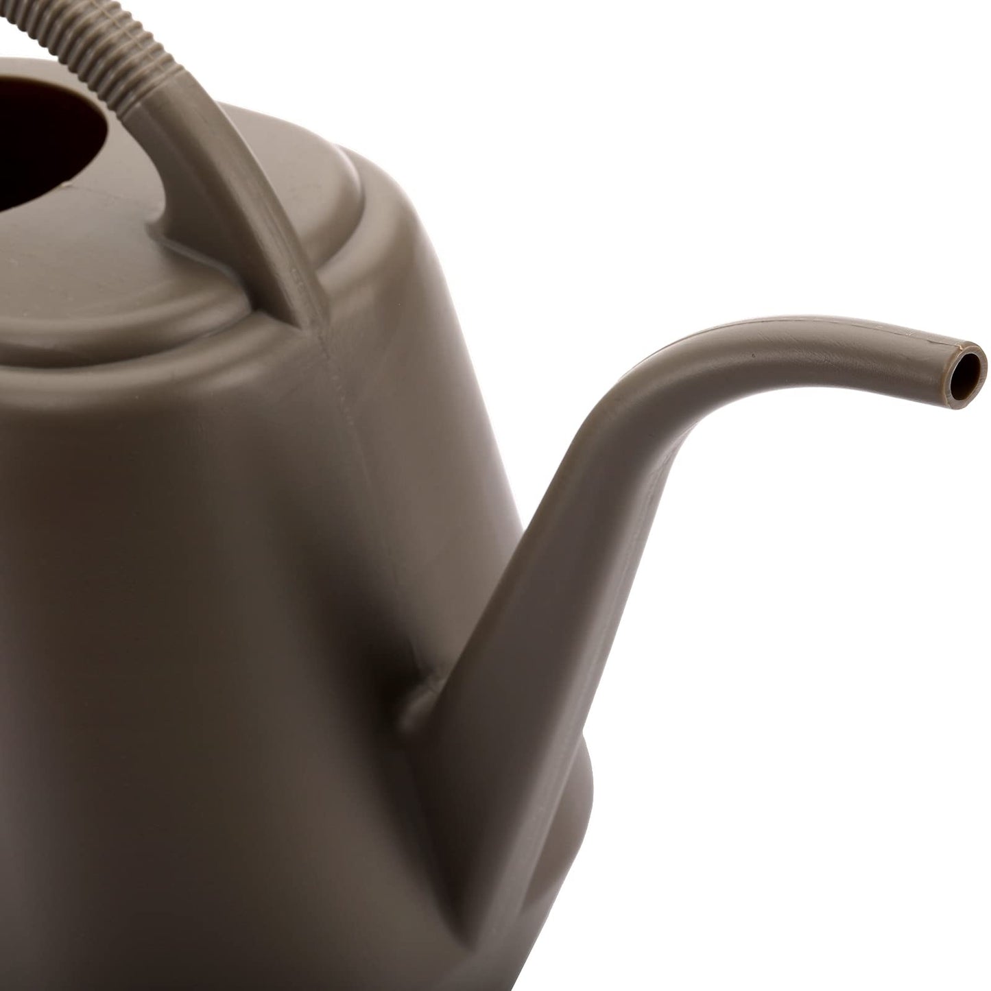 Fasmov 1-Gallon Plastic Watering Can with Comfortable Handle, Garden Watering Cans Long Spout for Indoor Outdoor Watering Plants, Gray