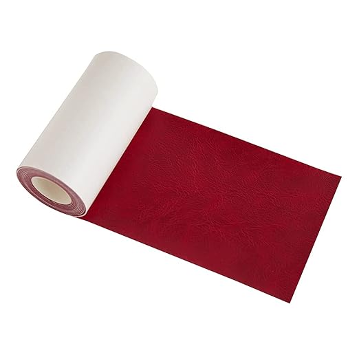 Leather Repair Tape Patch kit Retro Red Heavy Duty, 4 x 60 inch Self Adhesive