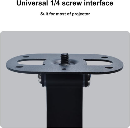 Projector Stand Table, Desktop Foldable Stand, Projector Ceiling Mount, Easy Setup with 180-Degree Adjustment, Compatible with Most Projectors for Home,Outdoor,Office