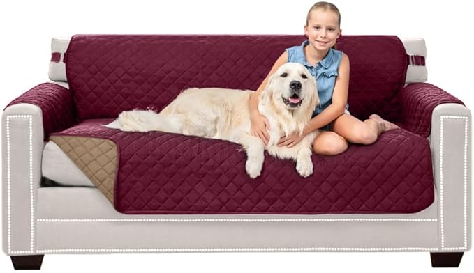 Sofa Shield® Couch Slip Covers for Dogs, Reversible Furniture Protector