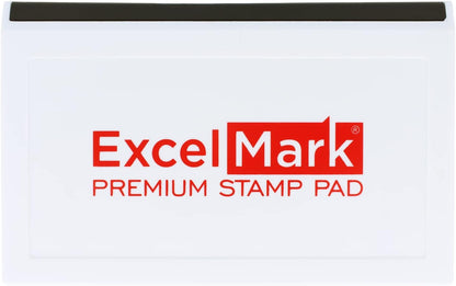 ExcelMark Rubber Stamp Ink Pad Extra Large 3-7/8" x 7" (Red)