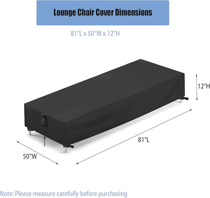 Chaise Lounge Covers, Waterproof Outdoor Lounge Chair Covers