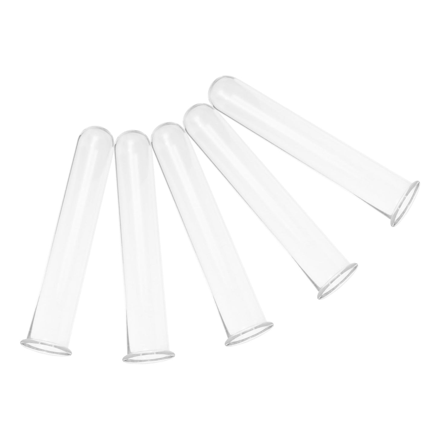Ciieeo 5pcs Glass Hydroponic Plant Propagation Tubes Desk Vase for Live Plants Transparent Terrarium Tubes for Home Office Decoration and Floral Arrangements