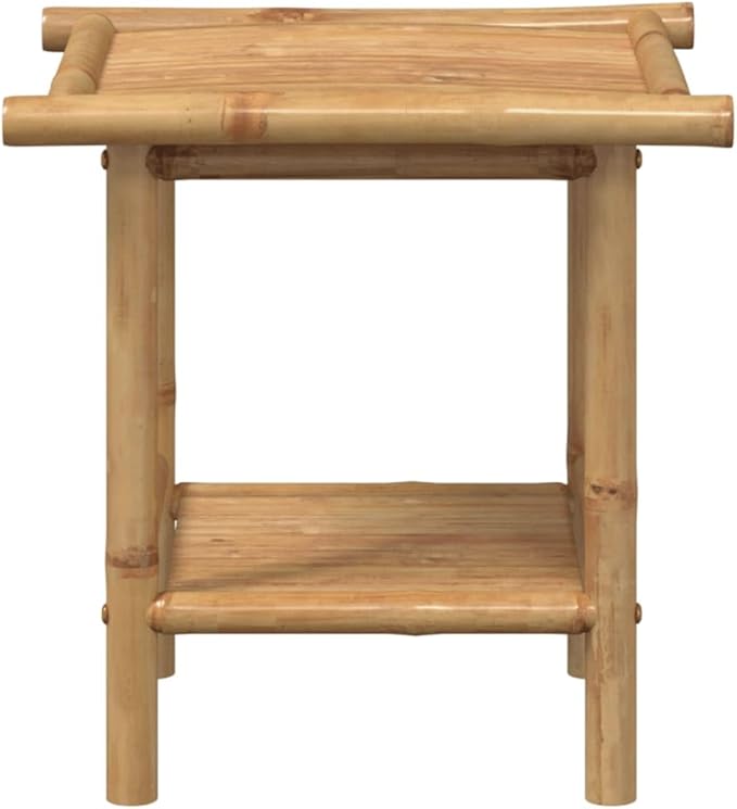Natural Bamboo Fiber Coffee Table Square Modern Eco-Friendly Furniture