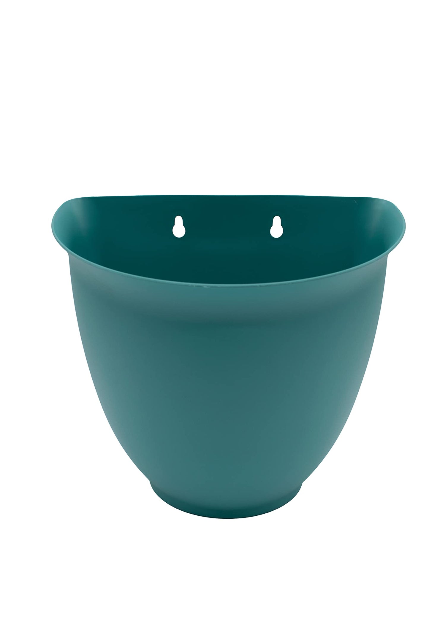 The HC Companies 8 Inch Garden Wall Planter - Plastic Hanging Plant Pot for Indoor Outdoor Flowers, Herbs, Dusty Teal