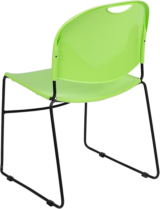 Flash Furniture HERCULES Series 880 lb. Capacity Green Ultra-Compact Stack Chair