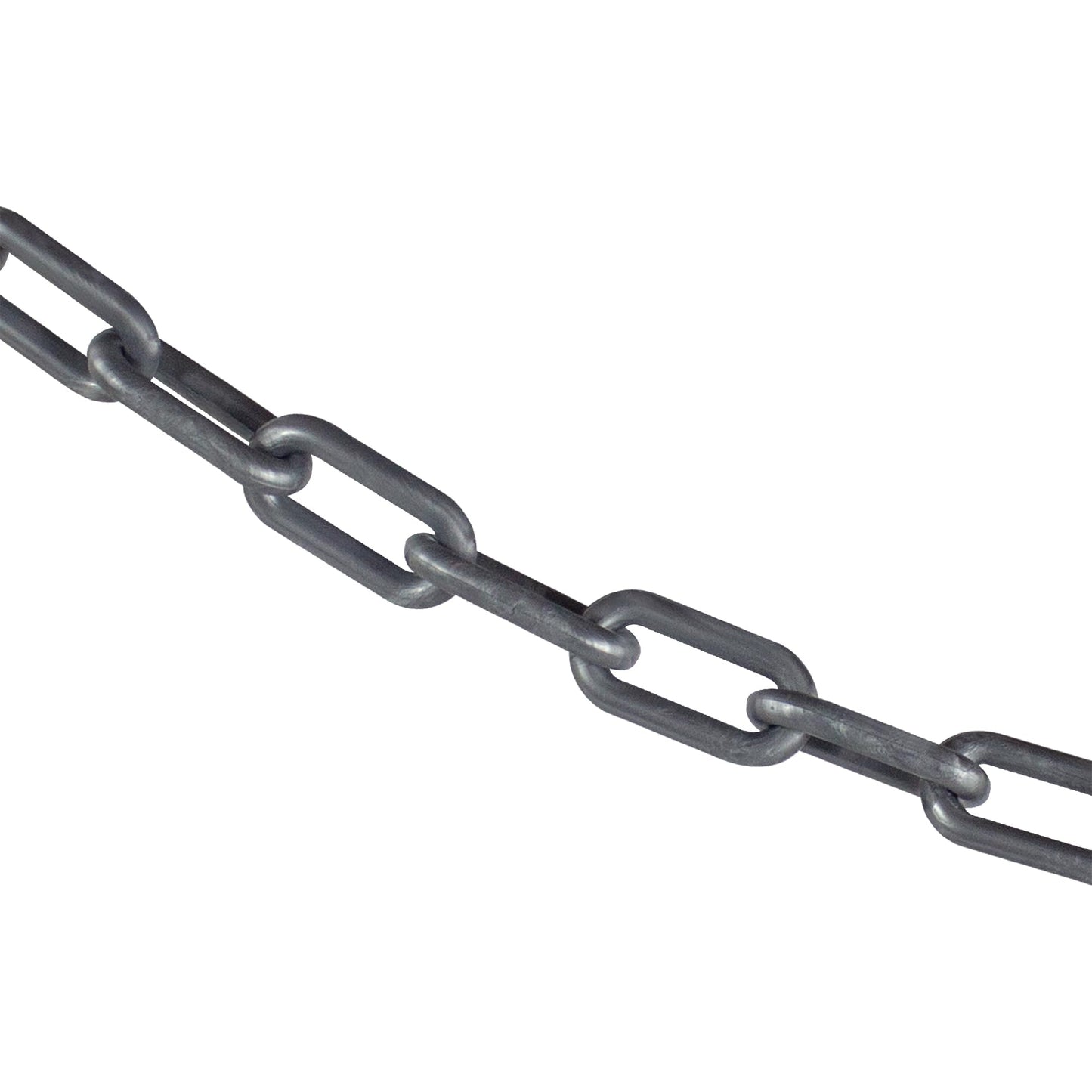 Mr. Chain Plastic Barrier Chain, Silver, 1.5-Inch Link Diameter, 25-Foot Length (30008-25)