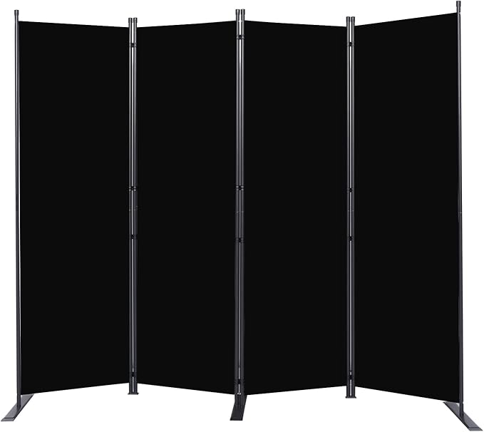 Room Divider 6FT Portable Room Dividers and Folding Privacy Screens, 4 Panel