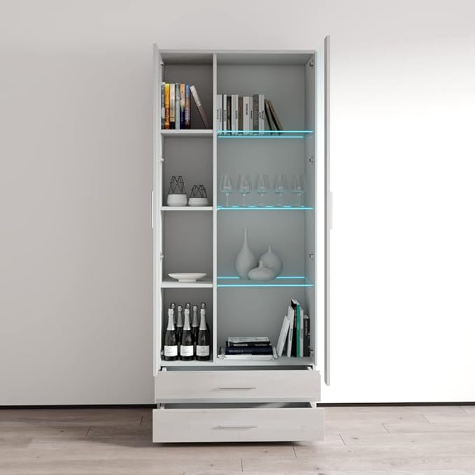 Meble Furniture Soho S6 2D2S Modern Freestanding Bookcase — Customizable