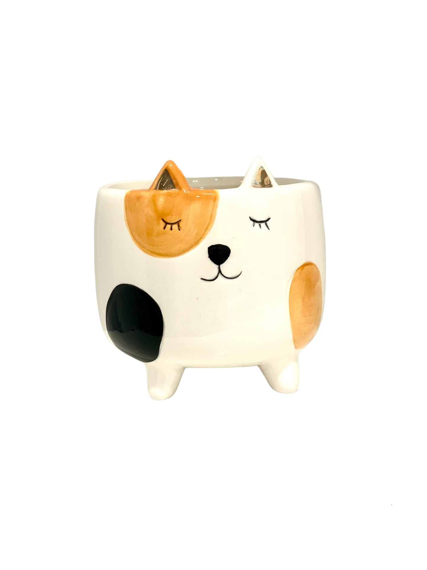 SparkDazzle Cat Planter Pot | Indoor Planter for Plants | Cat Lover and Gardening Gift | Animal Succulent Planter | Gifts for Women