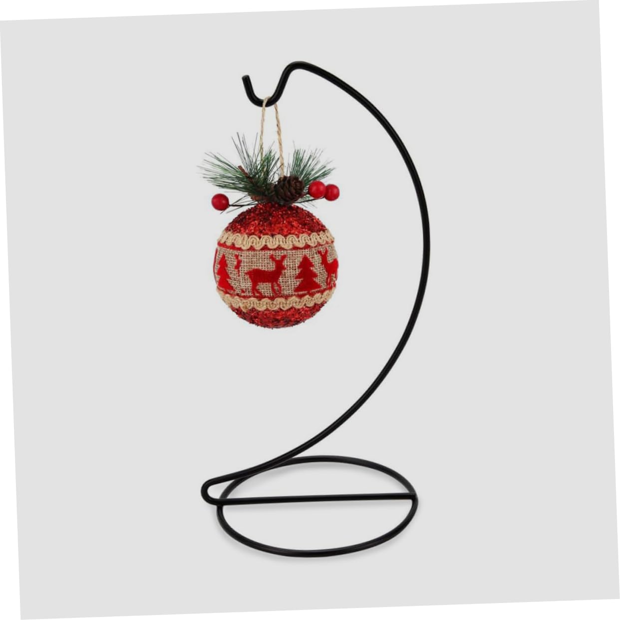 GLEAVI 3pcs Metal Hanging Hook Display Stand for Glass Terrarium Indoor Ornament Holder Adjustable Iron Hanger for Desktop Decor Suitable for Plants and Craft Shows