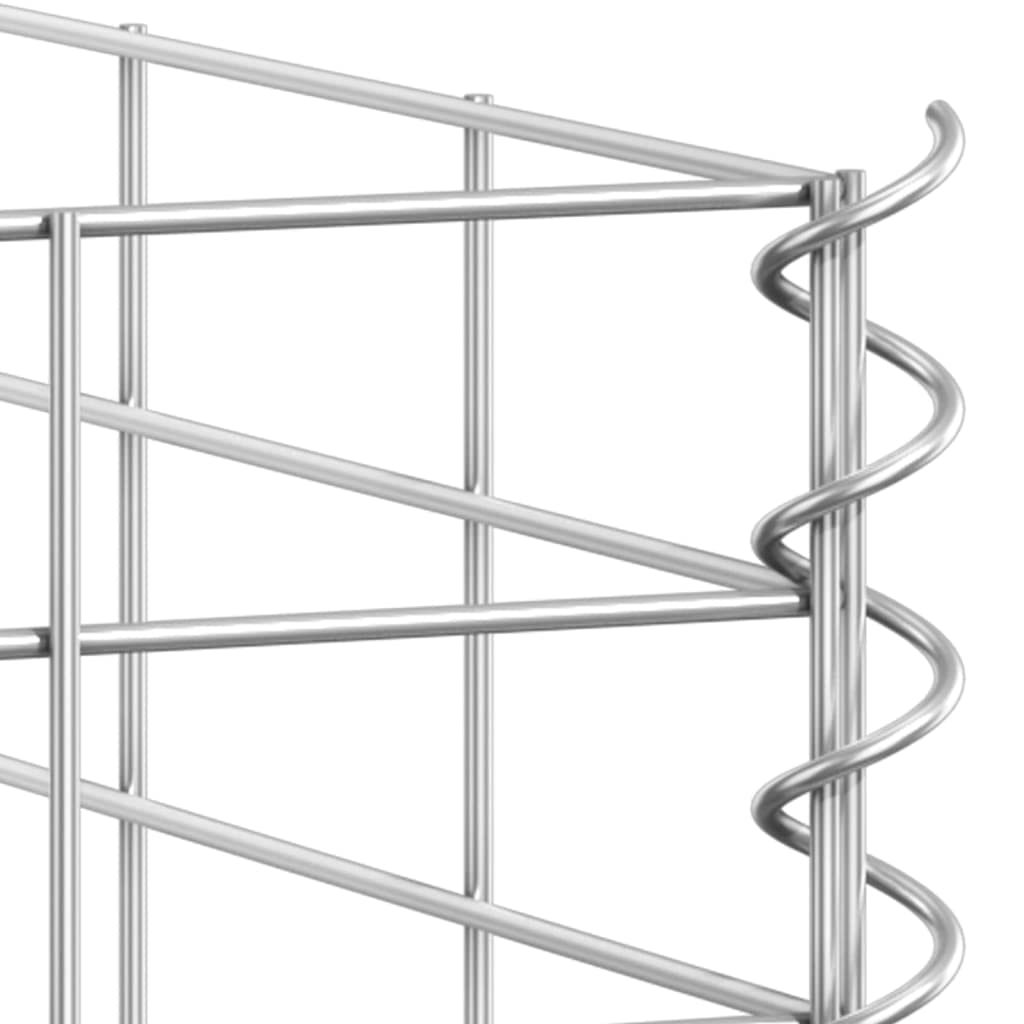 Gabion Raised Bed Silver Iron Medium Durable Gabion Raised Bed, Gardening, Pots & Planters, 151252