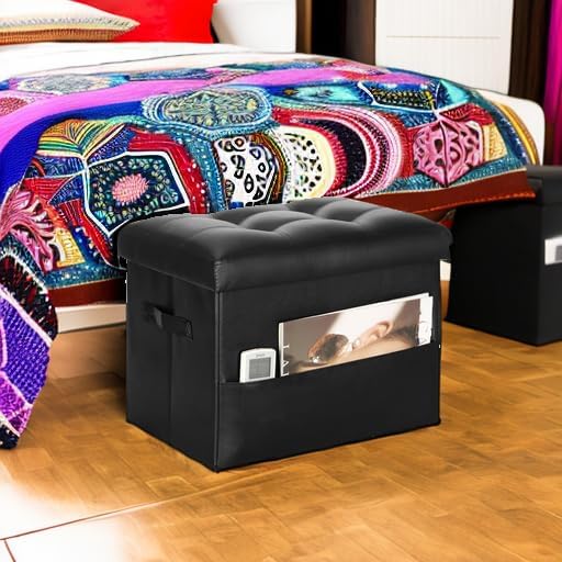 Storage Ottoman Foot Rest Stool