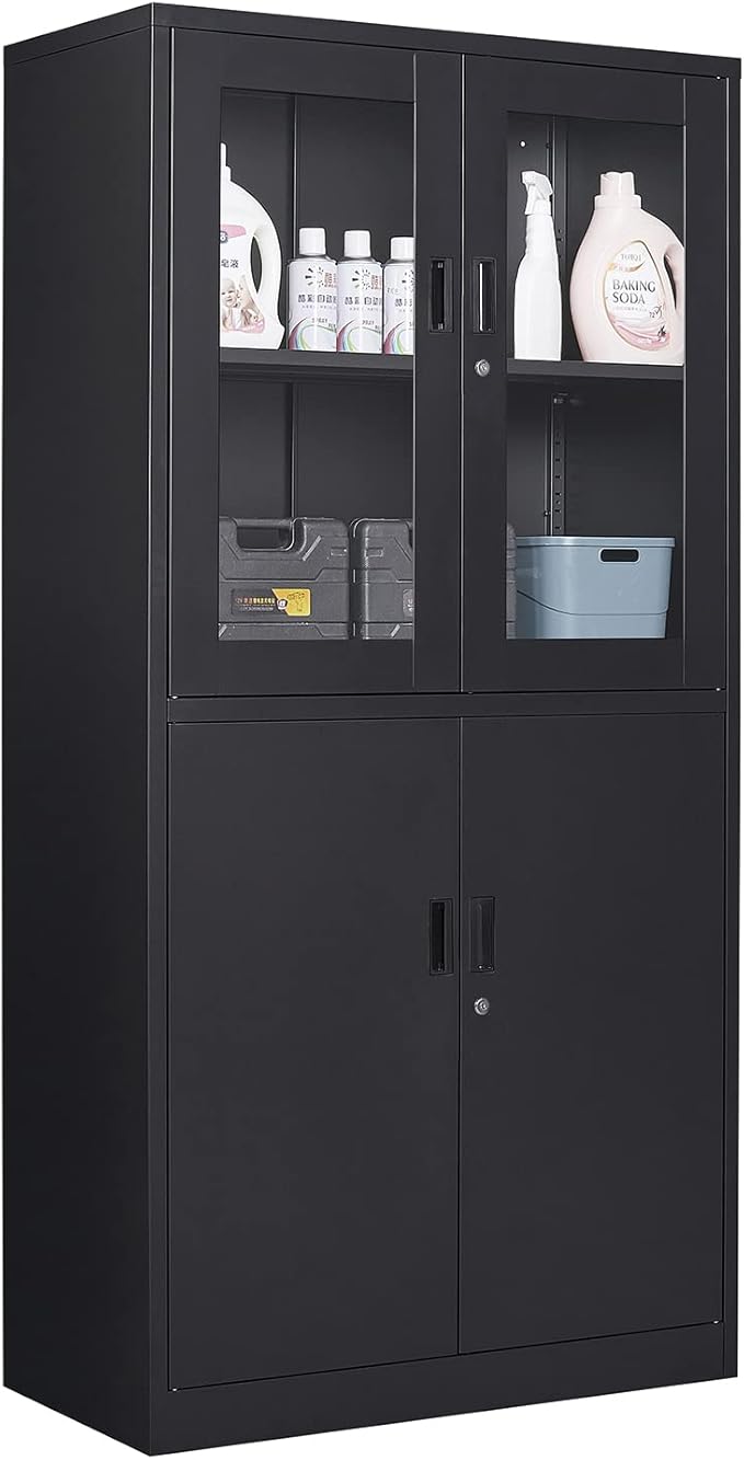 Black Metal Storage Cabinet